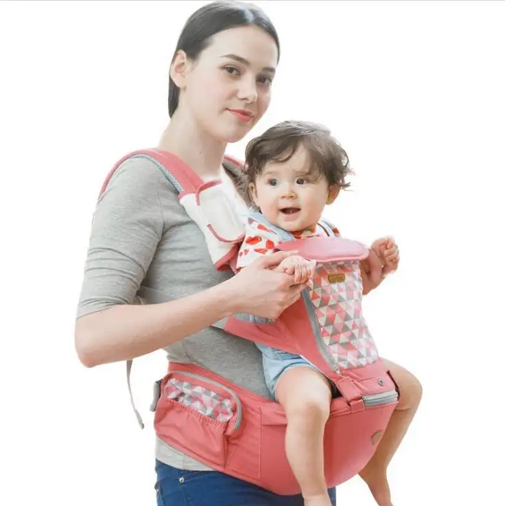 

Chevron Baby Waist Stool with Shoulder Strap Infant Multi-functional Front Hold-style Four Seasons for Hold-Child Single Stool E