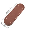 1PC Oval Long Bottom for Knitted Bag PU leather Bag Accessories Handmade Bottom With 64 holes DIY Crochet Bag Bottom ► Photo 3/6
