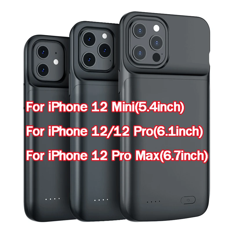 Чехол для iPhone 12 Pro Max внешний аккумулятор зарядный чехол 12/12 Mini зарядное