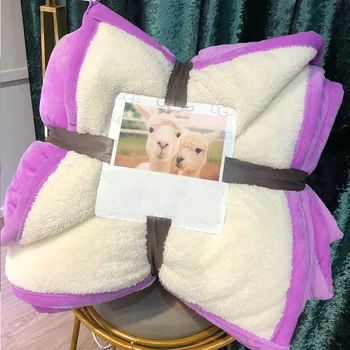 

3.8kgs Double-layer lamb blankets for beds 2x2.3m weighted blanket Fleece Super Soft Throw On Sofa Bed Cold Winter blanket