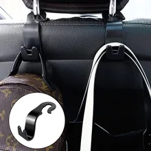 2pcs Universal Car Seat Back Hook Bag Hanger Car Accessories Interior Portable Holder Storage for Car Purse Cloth Decoration