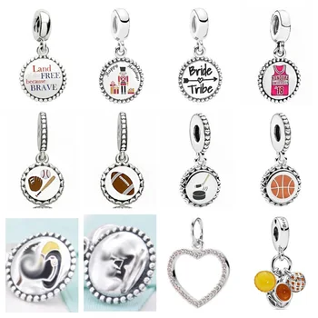 

PDD DZ 15 925 Sterling Silver Spring New Charm Pendant with DIY Bracelet Necklace Jewelry Gift Carving Suitable for Women