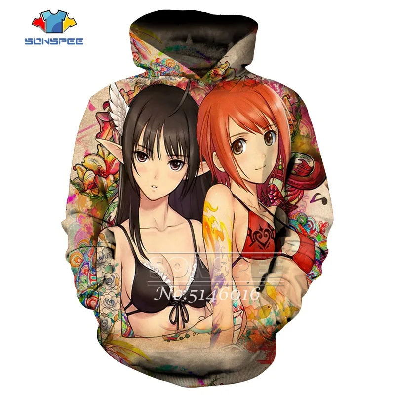 

SONSPE Summer Men Women Fashion Casual tshirt 3D Print Anime Harajuku T-shirt Unisex Vest/Pullover/Sweatshirt/zip hoodie X48