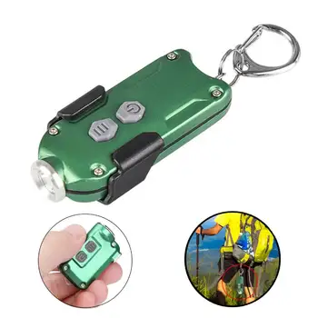 

Mini LED Keychain Flashlight Ultra Bright Key Ring Bulk Torch Outdoor USB Rechargeable Portable Waterproof 360lm Backpack Lights