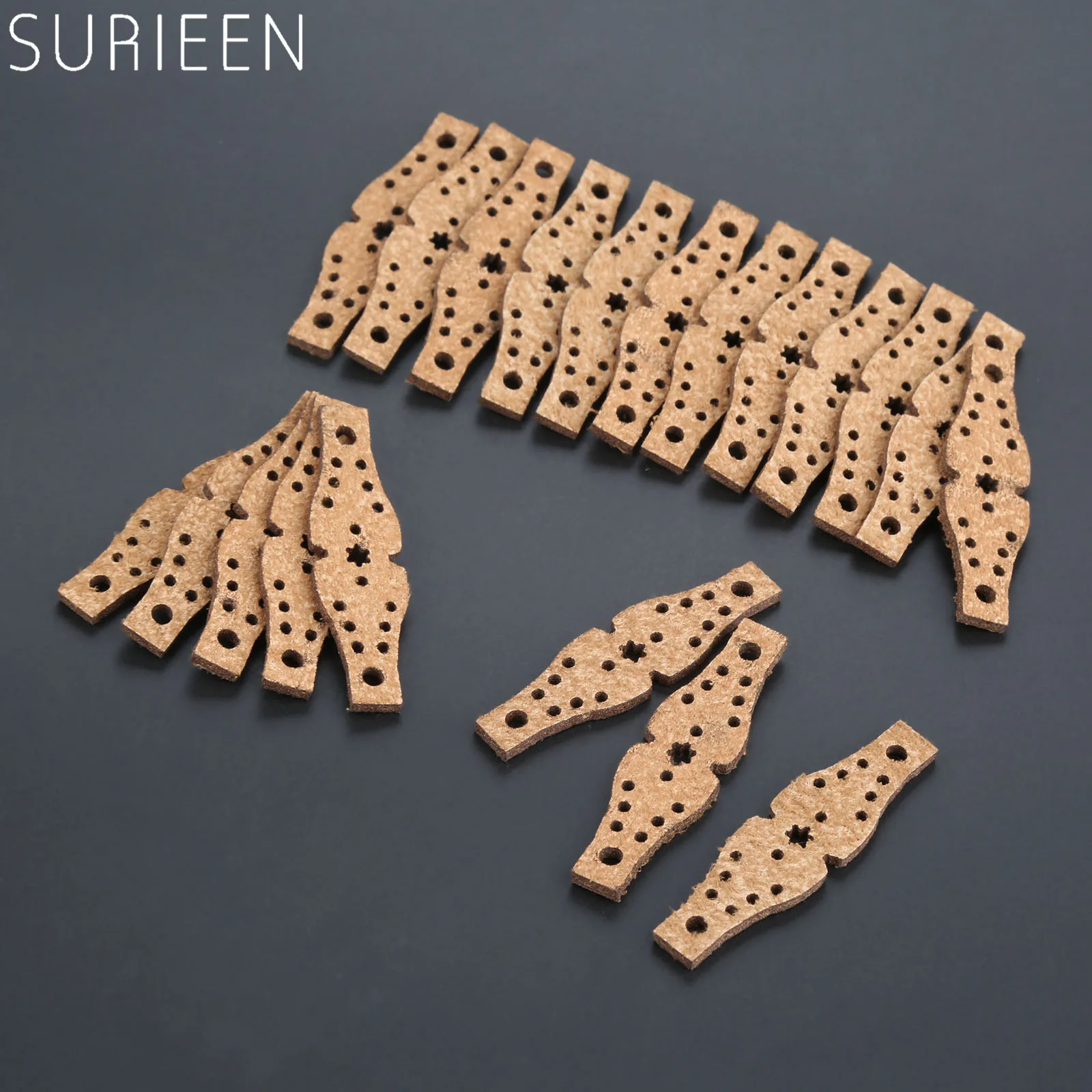 

20 Pcs Hunting Microfiber Leather Slingshot Pouches Pouch For Outdoor Shooting Catapults Sling Shots Bow Replacements 55*15*8mm