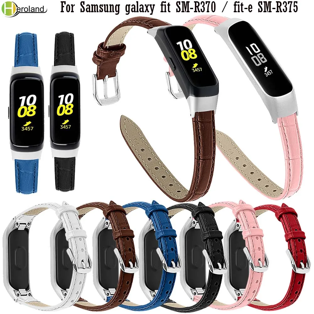 Премиум мягкий кожаный ремешок для Samsung galaxy fit SM R370 Смарт часы браслет e R375