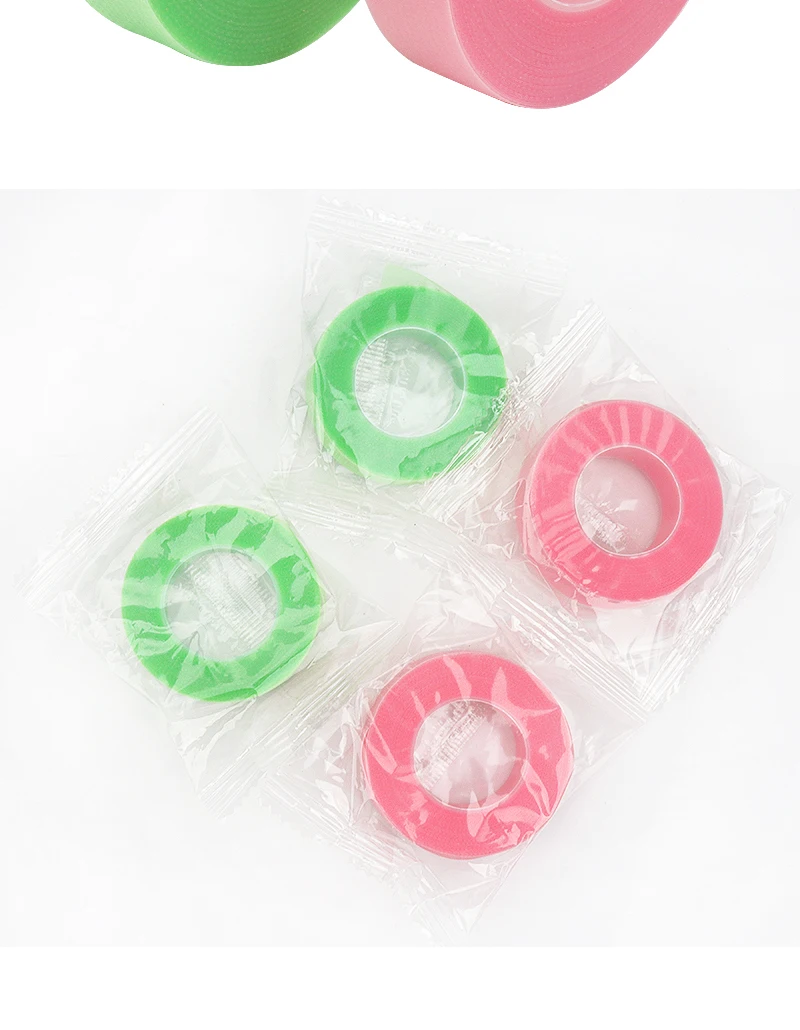 5 Stück atmungsaktive Wimpern, rosa, grün, PE-Klebeband unter den Augenpads, falsche Wimpern, Patch, Wimpernverlängerungsband, Make-up-Tools – Detail 10