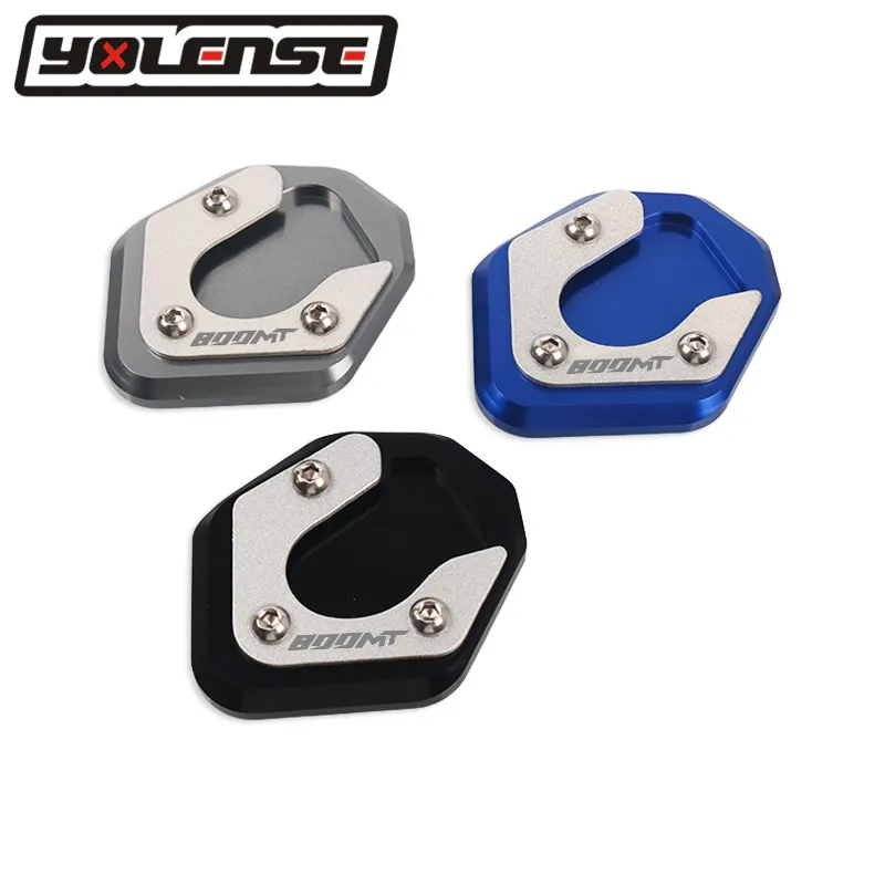 para cfmoto mt acessórios da motocicleta cnc suporte lateral almofada placa kickstand extensão de apoio