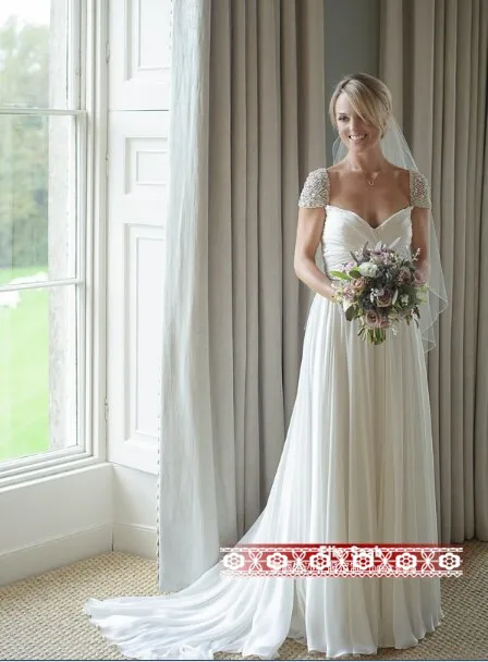 

bride robe de mariage 2018 new sexy cap sleeve vestido de noiva casamento curto bridal gown long Mother of the Bride Dresses