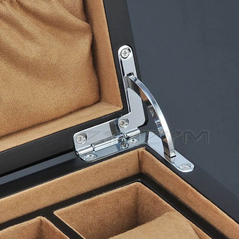 New 12 Slots Wooden Watch collection box Wood Jewelry Case Wooden Storage Boxes With Lock multifunctional Jewellery storage box 3