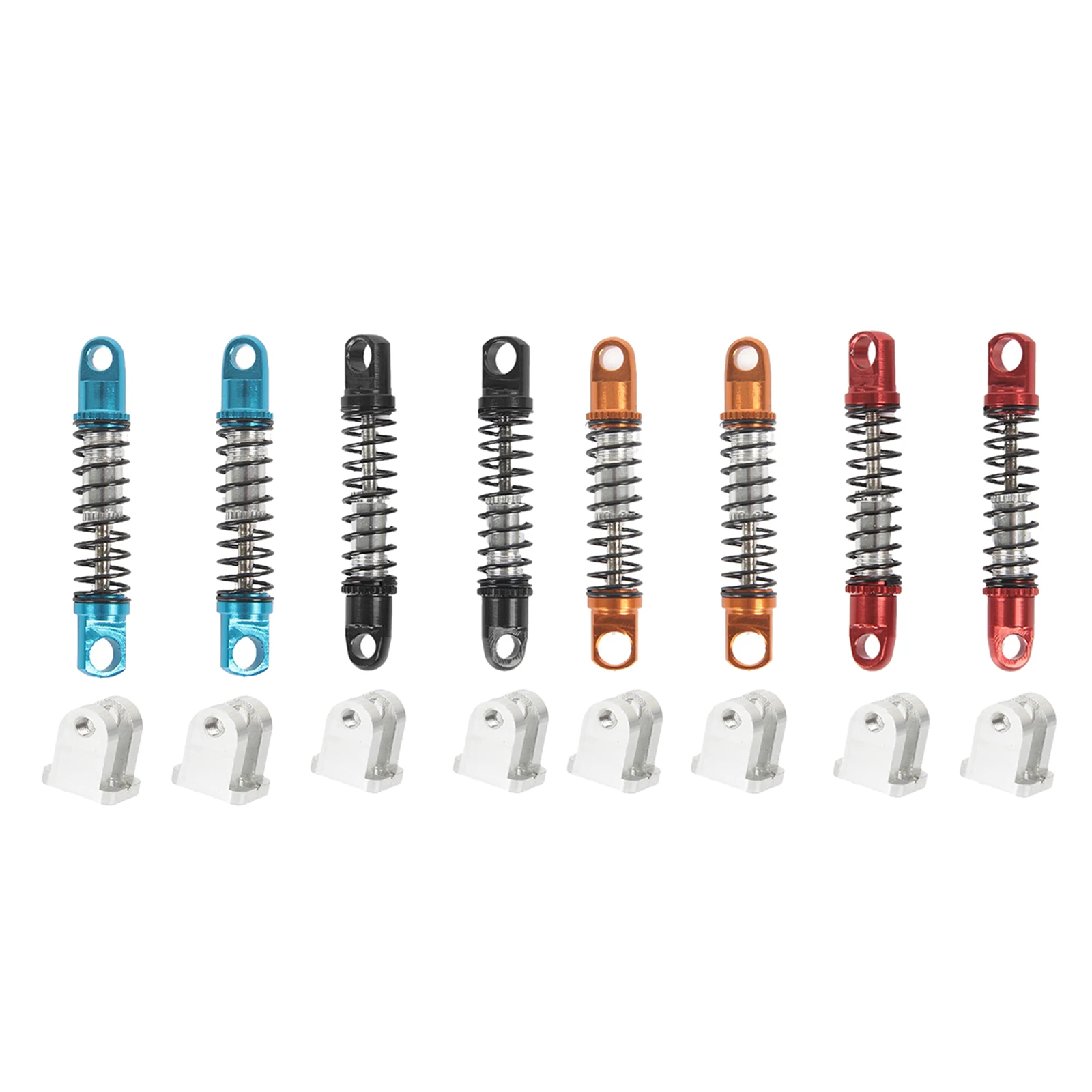 2 Packs Front Shock Absorber Damper Spring & Fixed Seat for WPL D12 RC Parts