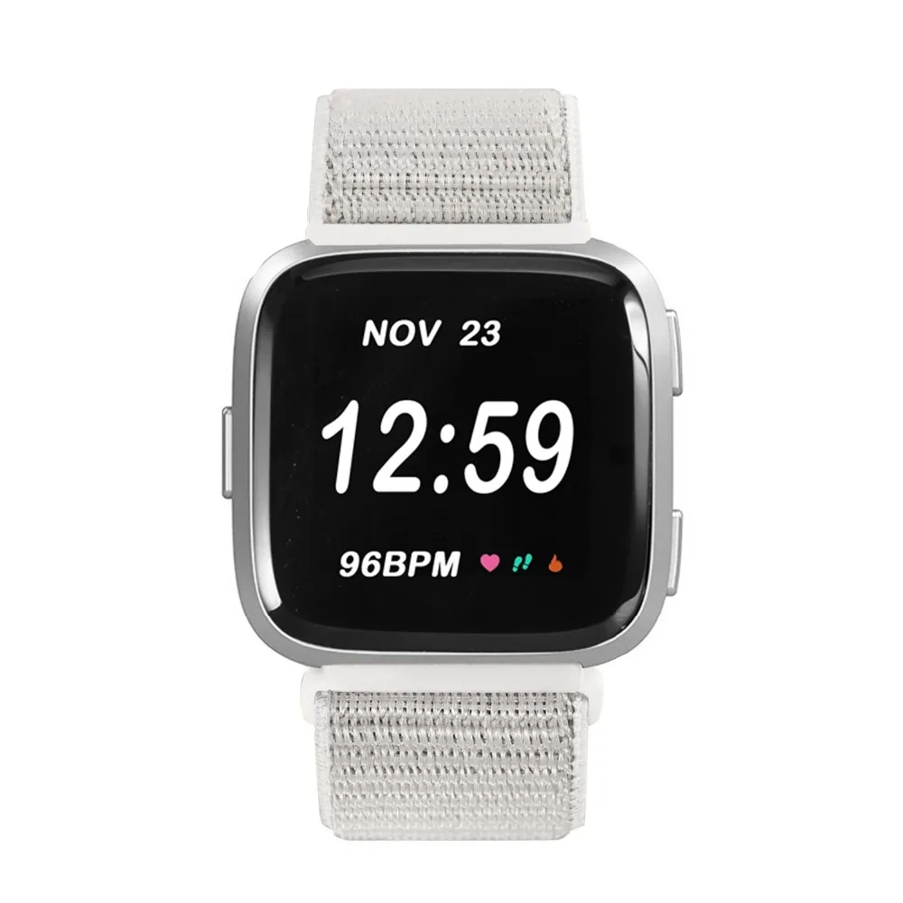 Нейлоновый ремешок для часов Fitbit Versa Смарт часы браслет Ремень спортивный сменный ремешок Correa для Fitbit Versa