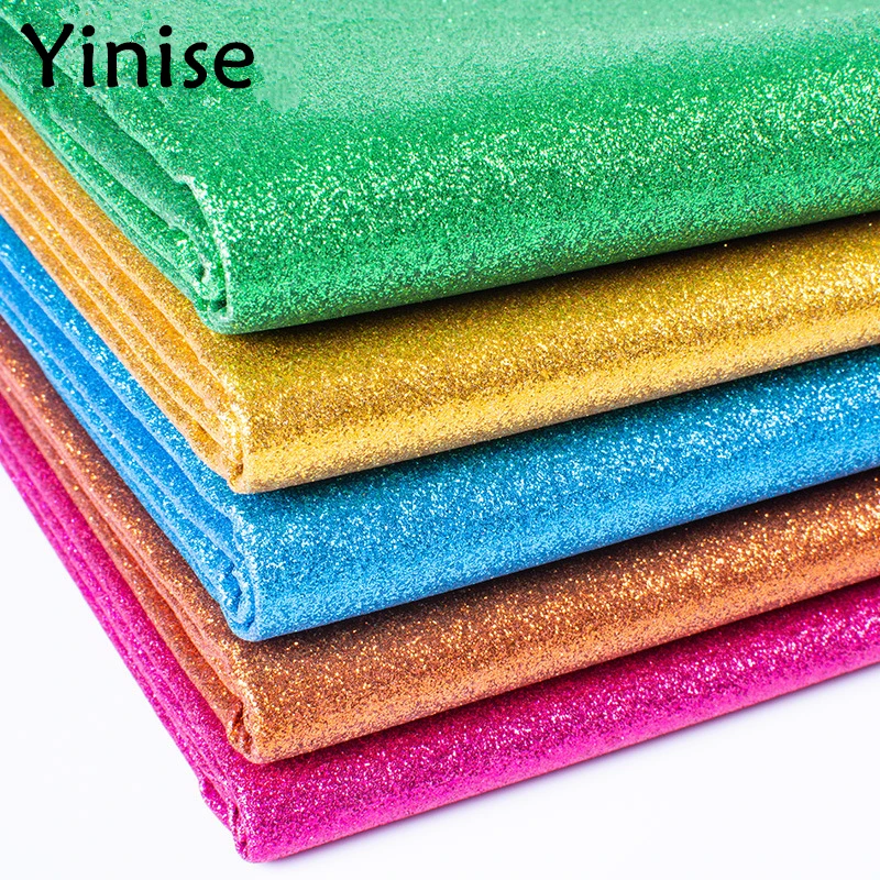 

100x138cm Synthetic Leather Fabric Glitter PowderPU Leather Fabrics Sewing DIY Bags Shoes Faux Artificial Leather Material