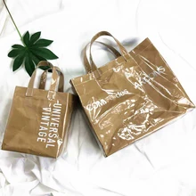 Женская сумка с эффектом омбре, дорожная сумка, прозрачная большая бумажная сумка для покупок, винтажная сумка для отдыха, основная женская сумка, женская сумка