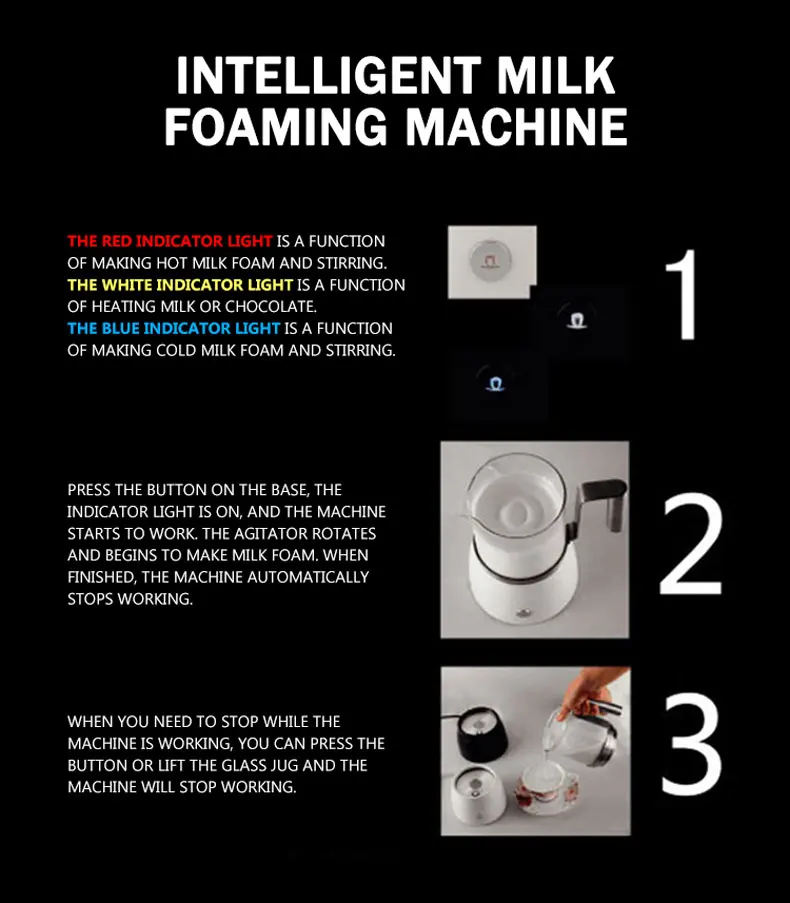 European Milk Foam Machine Electric Automatic Hot And Cold Milk Pump Household Coffee Milk Pump Pull Flower Cup F280R