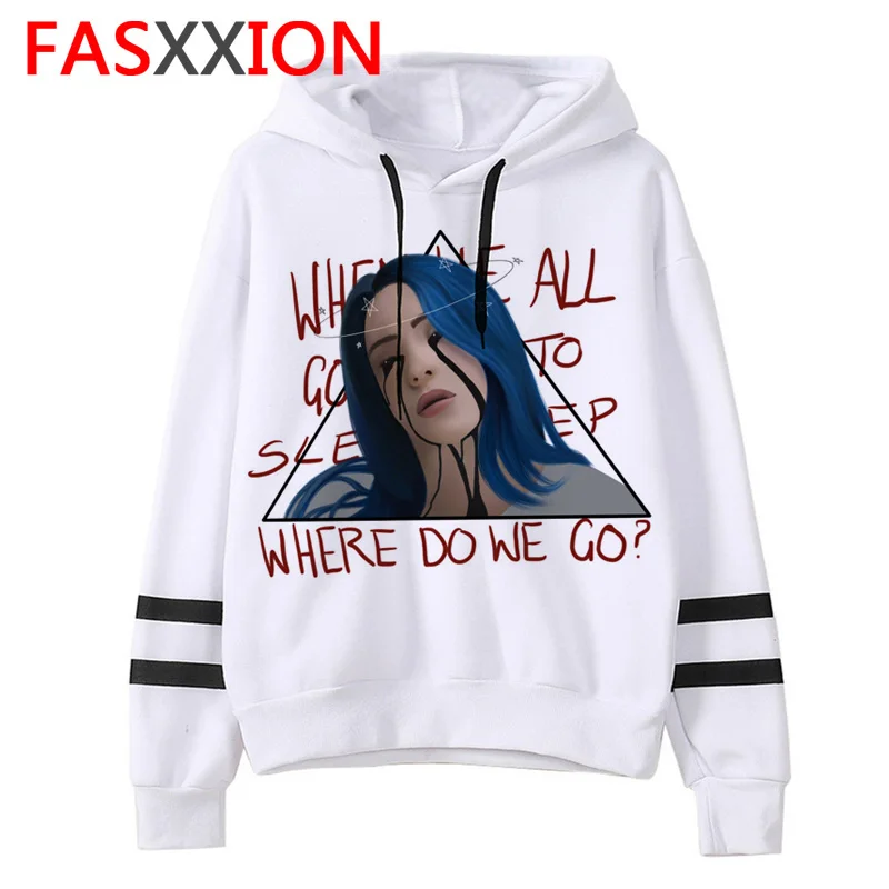 7420 Billie Eilish толстовки для мужчин/женщин забавные хип хоп Мода kawaii Толстовка Графический harajuku 90s Tumblr с капюшоном уличная Мужская - Цвет: 7420