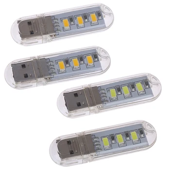 

2pcs Mini USB LED Book Lamps Camping Lamp For PC Laptops Computer Night Light