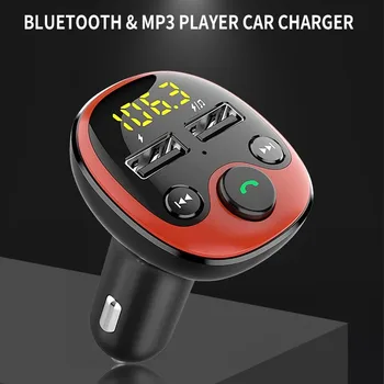 

Handsfree Car Kit Wireless Bluetooth FM Transmitter LCD Dual USB 3.1A Fast Charger Music Audio Receiver Auto MP3 Player