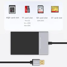 Поддержка мульти SD кард-ридер USB 3,0 CF карта памяти адаптер концентратор чтения карт одновременно для SD/TF/CF/XQD