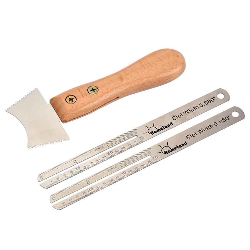 US $11.79 Guitar Fret Wire Groove Protector Ruler Fingerboard Replace Tool Set Protect Fingerboard Replace Tool Set