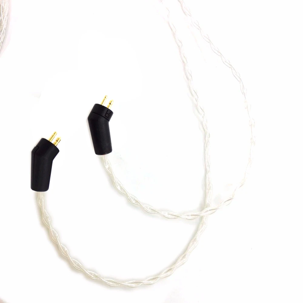 Haldane Hi End 8 Cores 7N OCC Silver Plated Headphone Upgrade Cable For ER4P ER4B ER4S Headphones