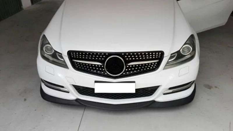 Mercedes W204 Алмазный Стиль передняя гоночная решетка решетки для Benz W204 C-class C180 C200 C220 C260 C300 черный/серебристый 2008-2013