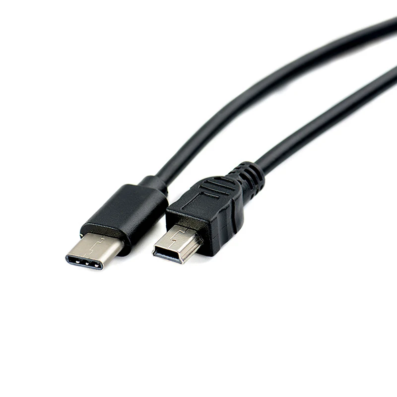 1 шт. Переходник USB Type C 3 папа Mini 5 Pin B адаптер OTG кабель передачи данных для Macbook Mobile