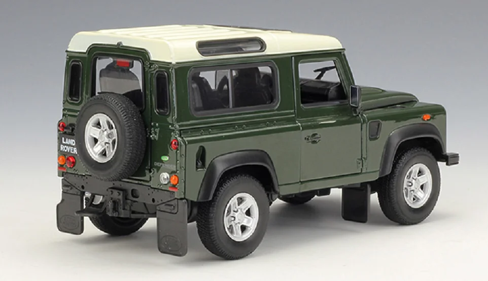 Welly 1:24 Land Rover Defender литая под давлением модель внедорожника автомобиль Зеленый в коробке