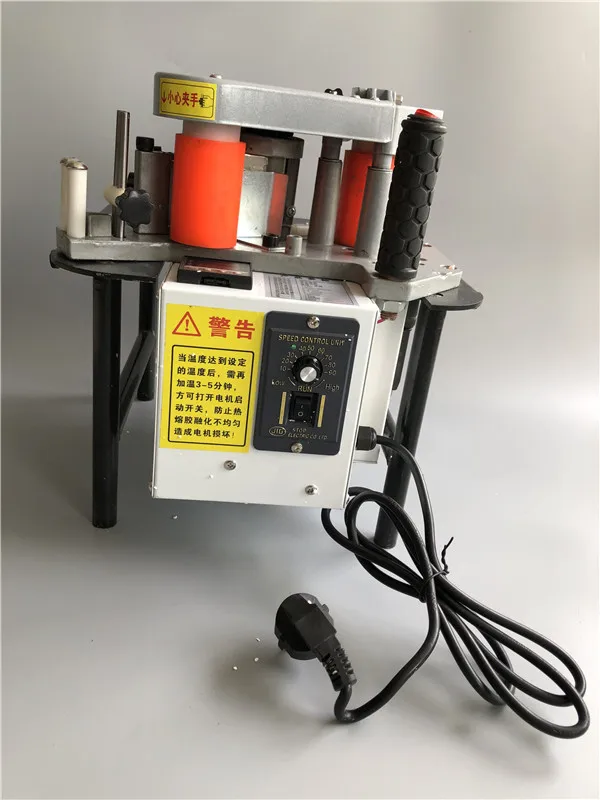 220V 1200W Manual Edge Banding Machine Double Side Gluing Portable Edge Bander Woodworking Banding Machine