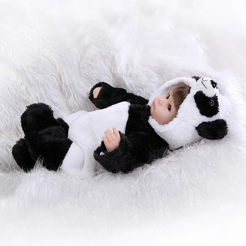 41 см Пупс Reborn игрушки для Детские Силиконовые живыми мягкими младенцами реалистичные каваи игрушки панда реборн Кукла Детская игрушка