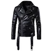 2022 New Motorcycle Pilot Leather Jacket Fashion Brand Men's Designer Punk Wind Oblique Zipper Design Men's Leather Jacket Coat ► Photo 3/6