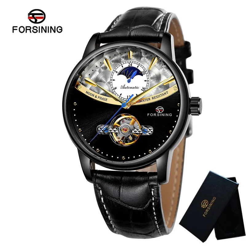 FS045L01 with box FORSINING автоматические механические мужские наручные часы военный армейский Спорт Мужские часы лучший бренд класса люкс Скелет водонепроницаемые мужские часы 045 - Цвет: FS045L01 with box