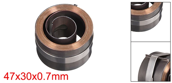 0.7x30x1400mm Uxcell сверлильный пресс пружина пиноли подача возвратная катушка сборка пружина сталь химическое чернение отделка Электроинструмент Крюк Тип - Цвет: 0.7x30x1400mm