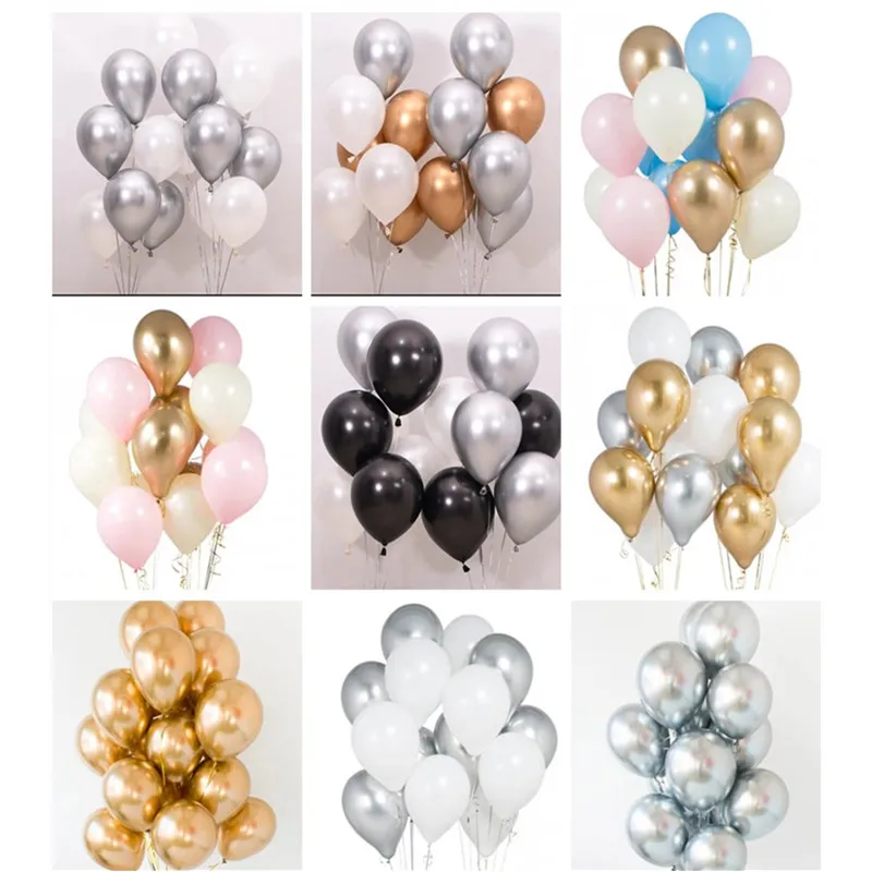 

30pcs NEW 10 Inch Matte Gray Latex Balloon Wedding Decoration Birthday Party Supplies Grey Pink Coral Latex Balloons Helium Kids