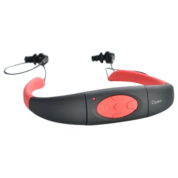 

8Gb Waterproof Mp3 Swimming Diving Sport Mp3 Music Player Neckband Stereo Headset With Fm