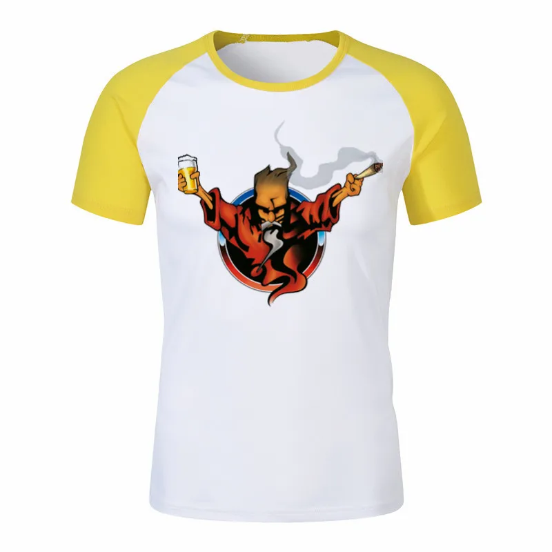 Новые крутые дизайнерские рубашки Thunderdome Hardcore Wizard для взрослых повседневные топы с короткими рукавами футболка мужская футболка простой стиль футболка - Цвет: P1753G-yellow
