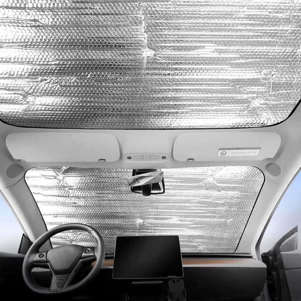 Glass Roof Sunshade Car Skylight Blind Shading Net For Tesla Model 3 Windshield Shade Front Rear Window Sunshade For Tesla Parts Windshield Sunshades Aliexpress