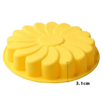 

DIY 3D Fondant Silicone Cake Molds Sunflower Baking Dish Bakeware Cookie Mould Pastry Cake Decorating Tool Kitchen Accessories