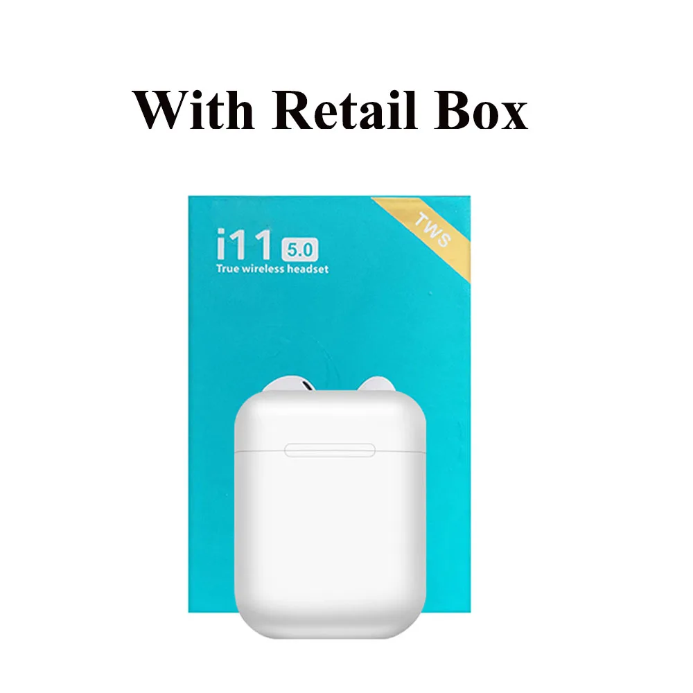 i11 Touch White I12 i11 i9S TWS Bluetooth 5,0 наушники TWS беспроводные наушники Bluetooth наушники Handsfree спортивные наушники игровая гарнитура телефон - Цвет: i11 Touch White