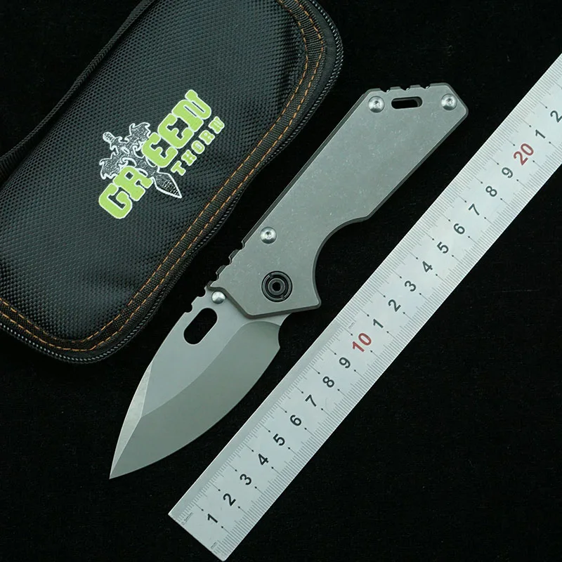 Складной нож Green thorn 75AR D2 стальной Мультитул из титанового сплава рукоятка для