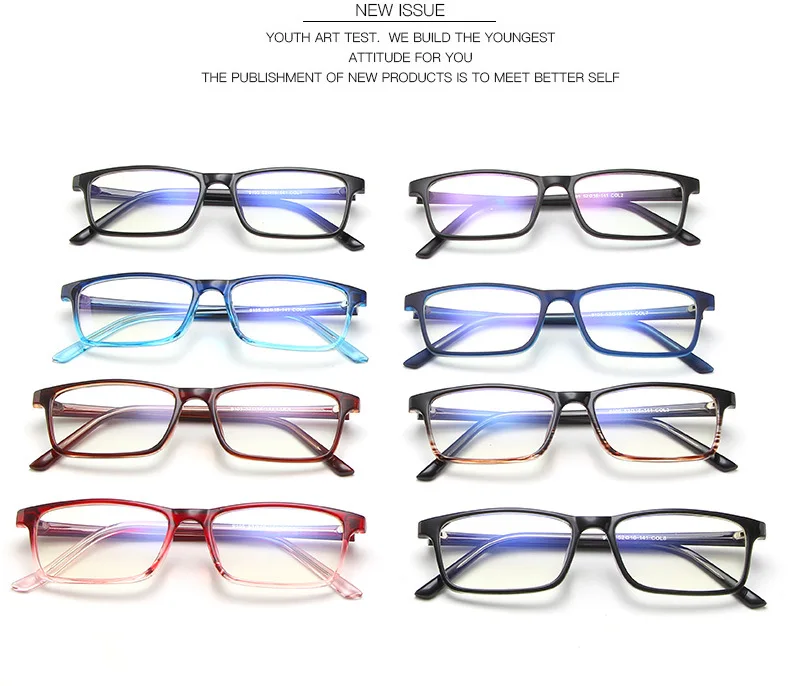 Новые дизайнерские женские/мужские очки es оптическая оправа с пропионовой кислотой Прямоугольная оправа из стекла es Прозрачные Линзы для очков черное синее стекло для глаз