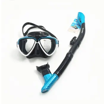 

Silicone Adult Snorkel Set Diving Mask Swim Scuba Goggles Snorkeling Breather Pipe Survival Rescue AM206GP+408