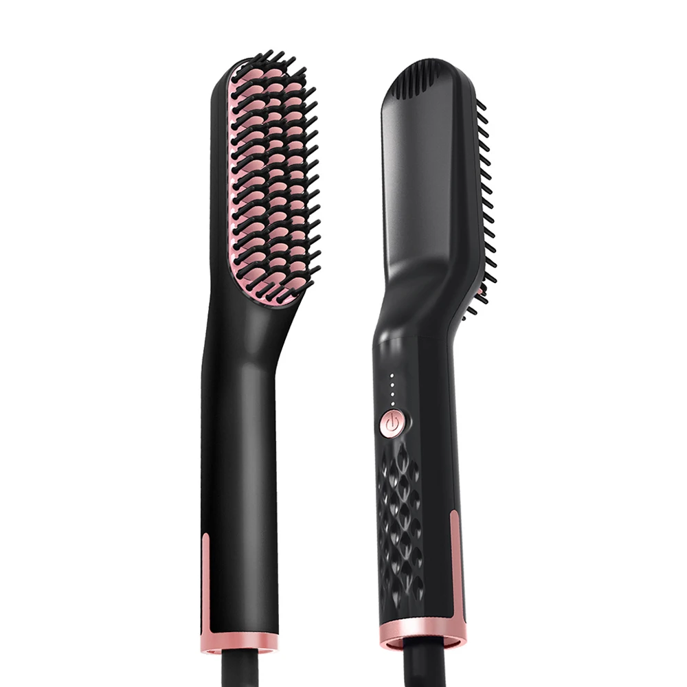 Multifunctional Portable Straightening Comb Straightener Hair Comb Beard Hair Straighten Hair Curler Quick Hair Styler For Men