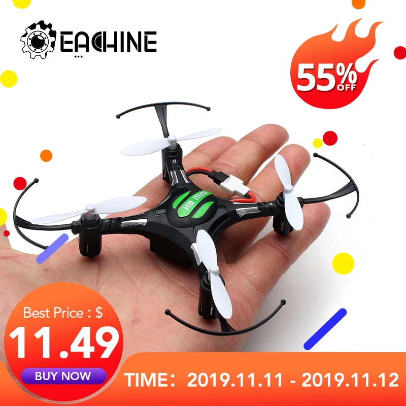 Billige Eachine H8 Mini Kopflose RC Hubschrauber Modus 2,4G 4CH 6 Achse Quadcopter RTF RC Drone Für Primäre Vorhanden Geschenk micro Drone