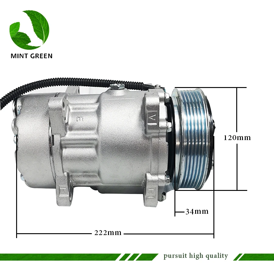 For SANDEN 7V16 AC Compressor For PEUGEOT 306 406 CITROEN XANTIA
