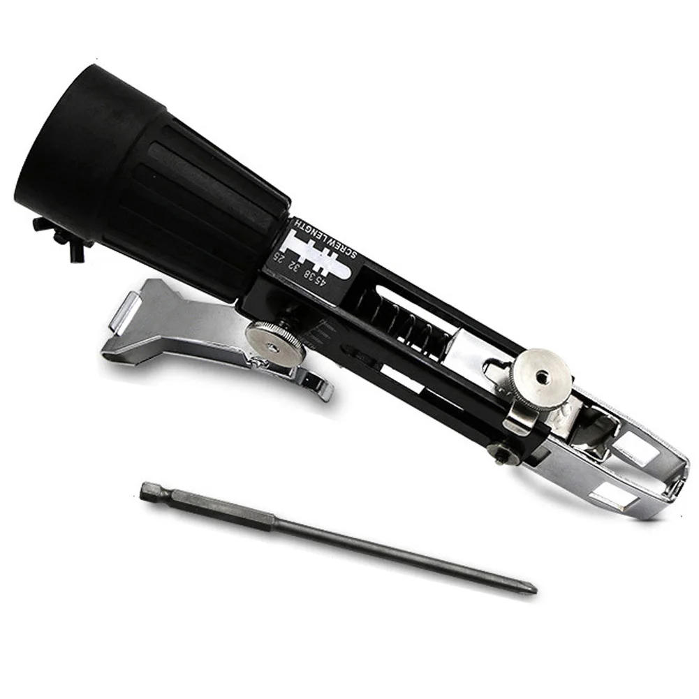

1pcs Automatic Chain Nail Machine Adapter Screw Machine for Electric Drill Woodworking Tool Cordless Power Drill Attachment New