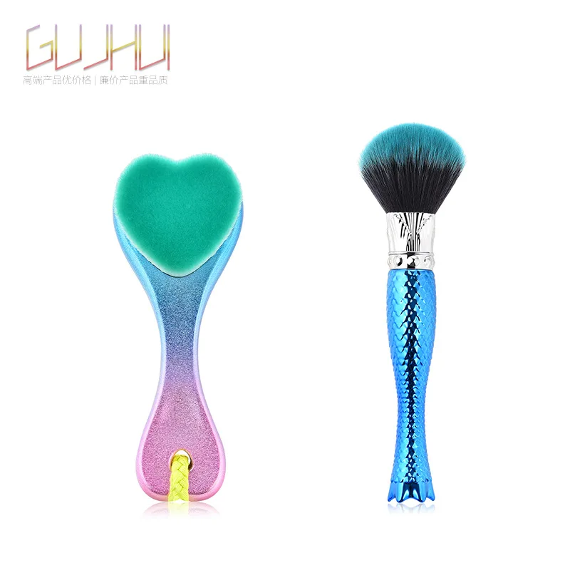 

Single Cosmetic Brush Cosmetic Tool Wash Face Brush Disperse Paint Blue Cosmetic GUJHUI