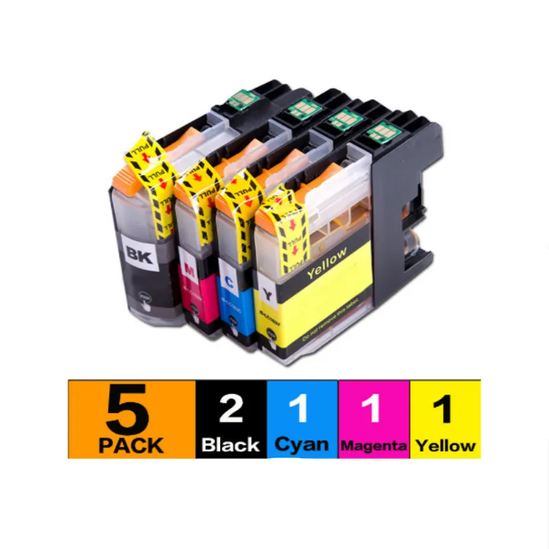 5 шт для LC203 чернильные картриджи B-LC203XL MFC-J4620DW MFC-J4320DW MFC-J4420DW MFC-J5520DW MFC-J5620DW MFC-J5720DW