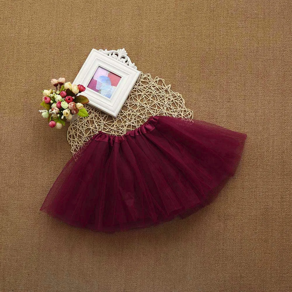 Baby girls pettiskirts tutu Princess kids net tutu skirt princess solid color tutu skirt Tutu Girl Skirt Princess