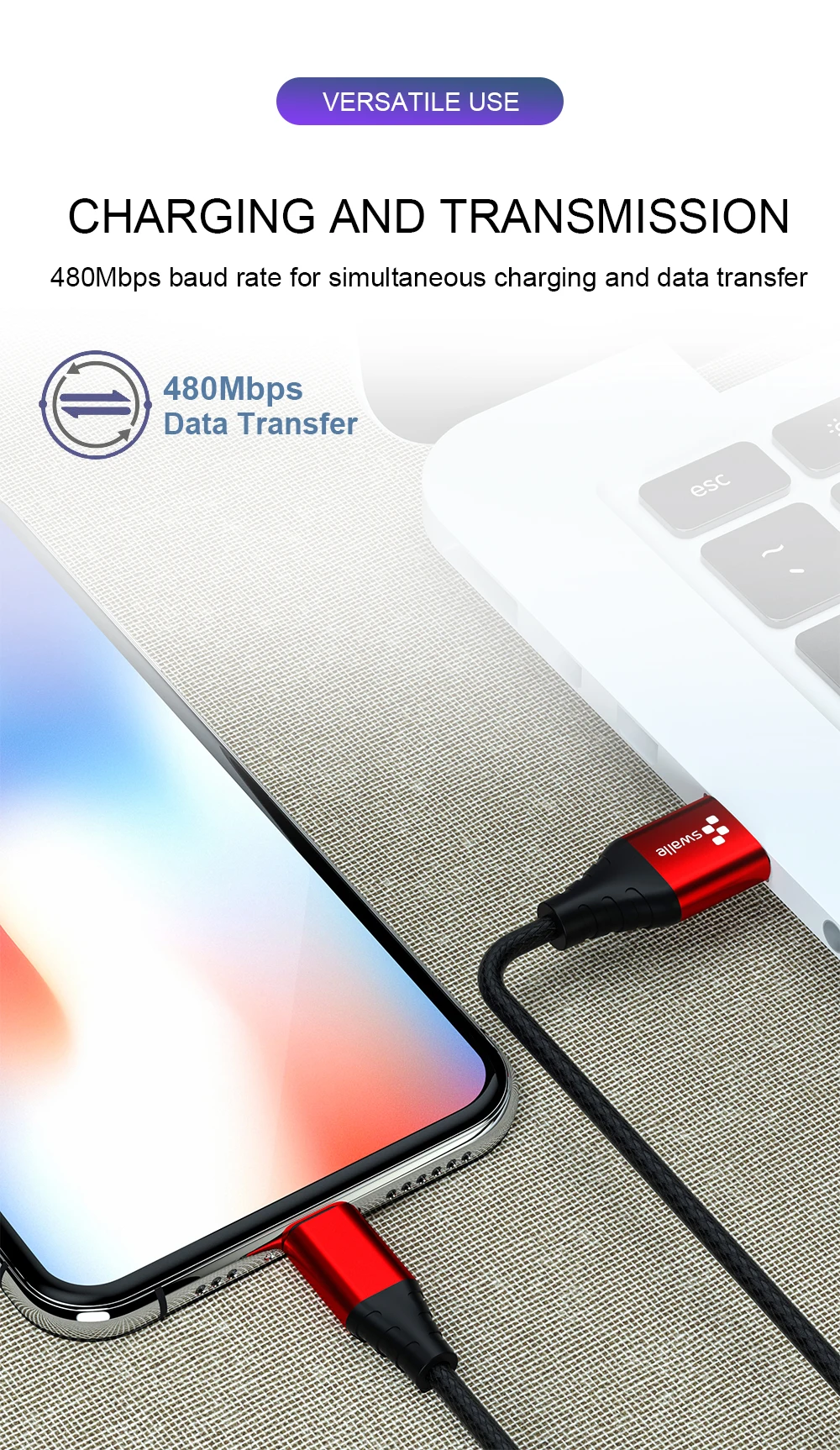 Swalle Micro USB кабель 3A Быстрая зарядка зарядное устройство Micro usb кабель для samsung Xiaomi Android мобильный телефон зарядное устройство usb c кабель